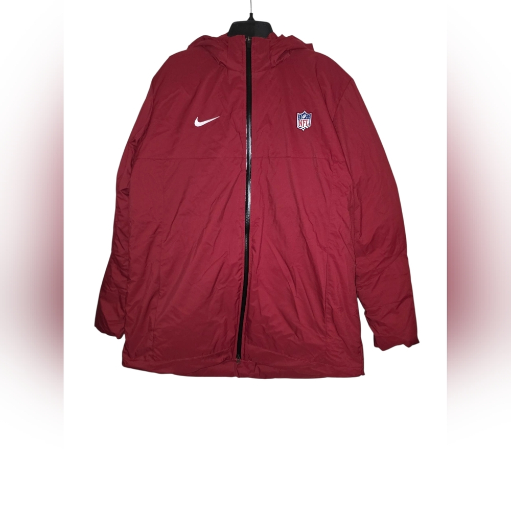 Nike NFL Sideline Down Hooded Parka Jacket Men’s XL Red DC3054-677 NWOT